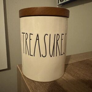 Rae Dunn “Treasures” Canister